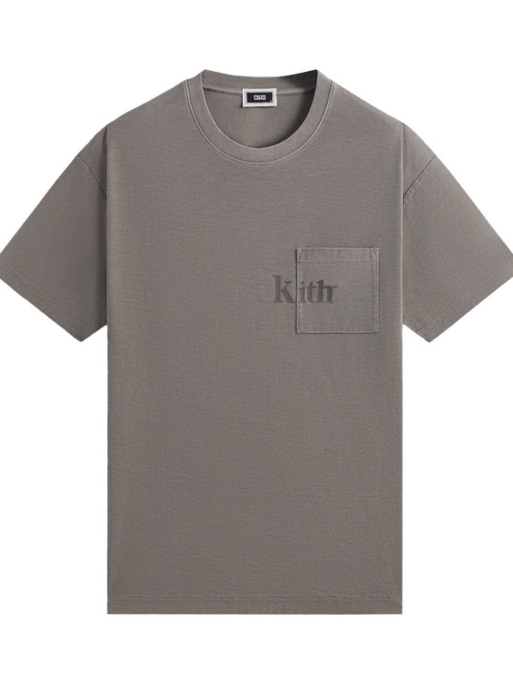 KITH Quinn tee Morph logo pocket t-shirt washed crewneck short sleeve